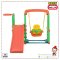 สไลด์เดอร์+ชิงช้า SLIDE SWING CASTLE SET รุ่น JM851 สีเขียว ยี่ห้อ HAPPY BOX
